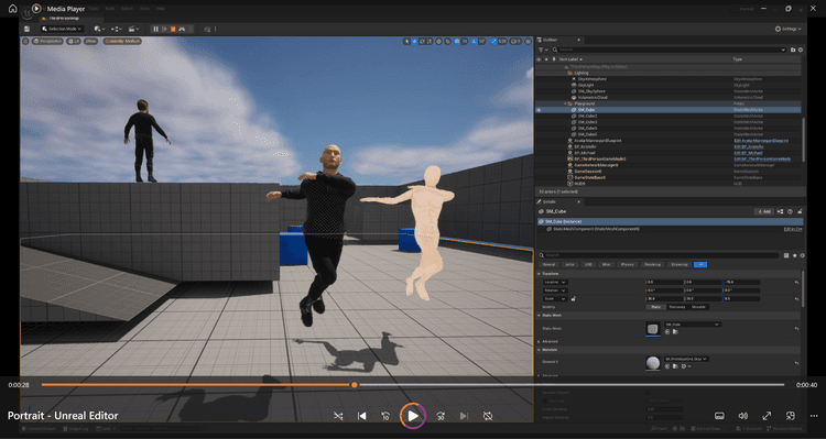 Using Nuitrack skeleton tracking to drive a Metahuman skeleton